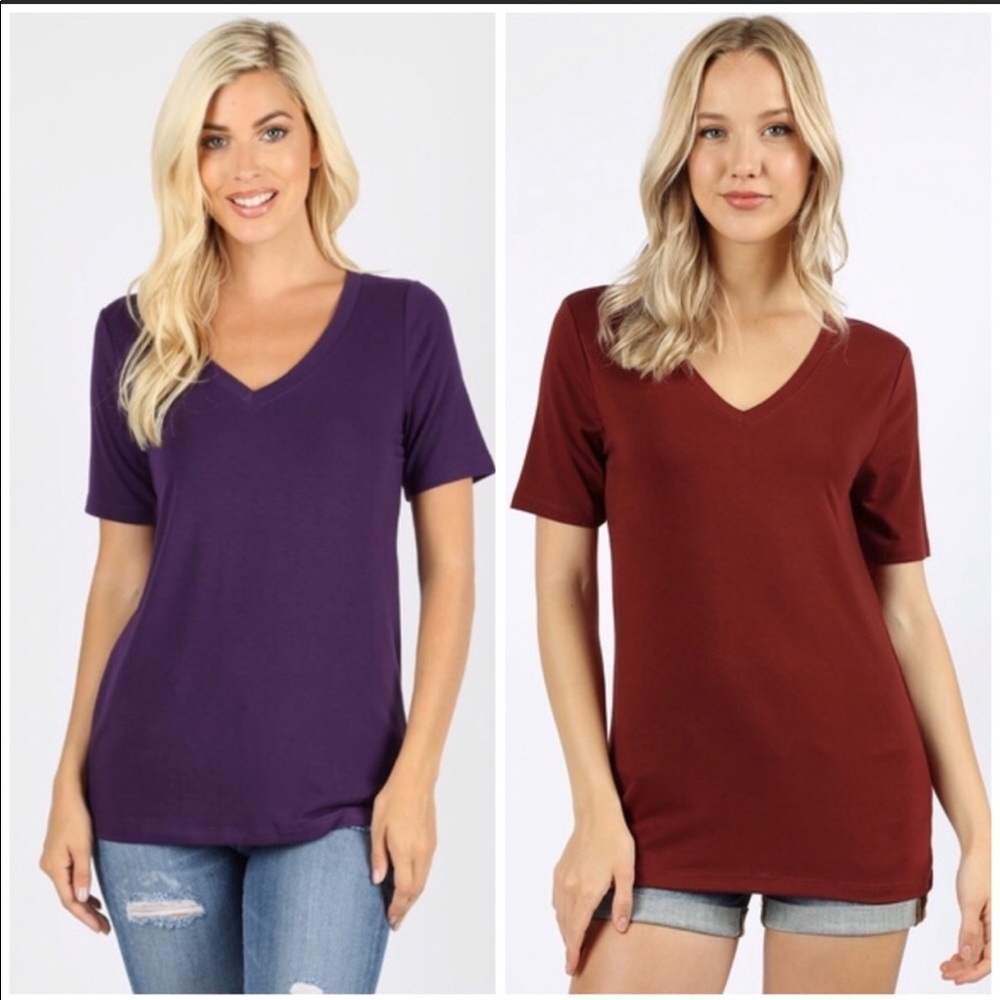 Basic V neck tee